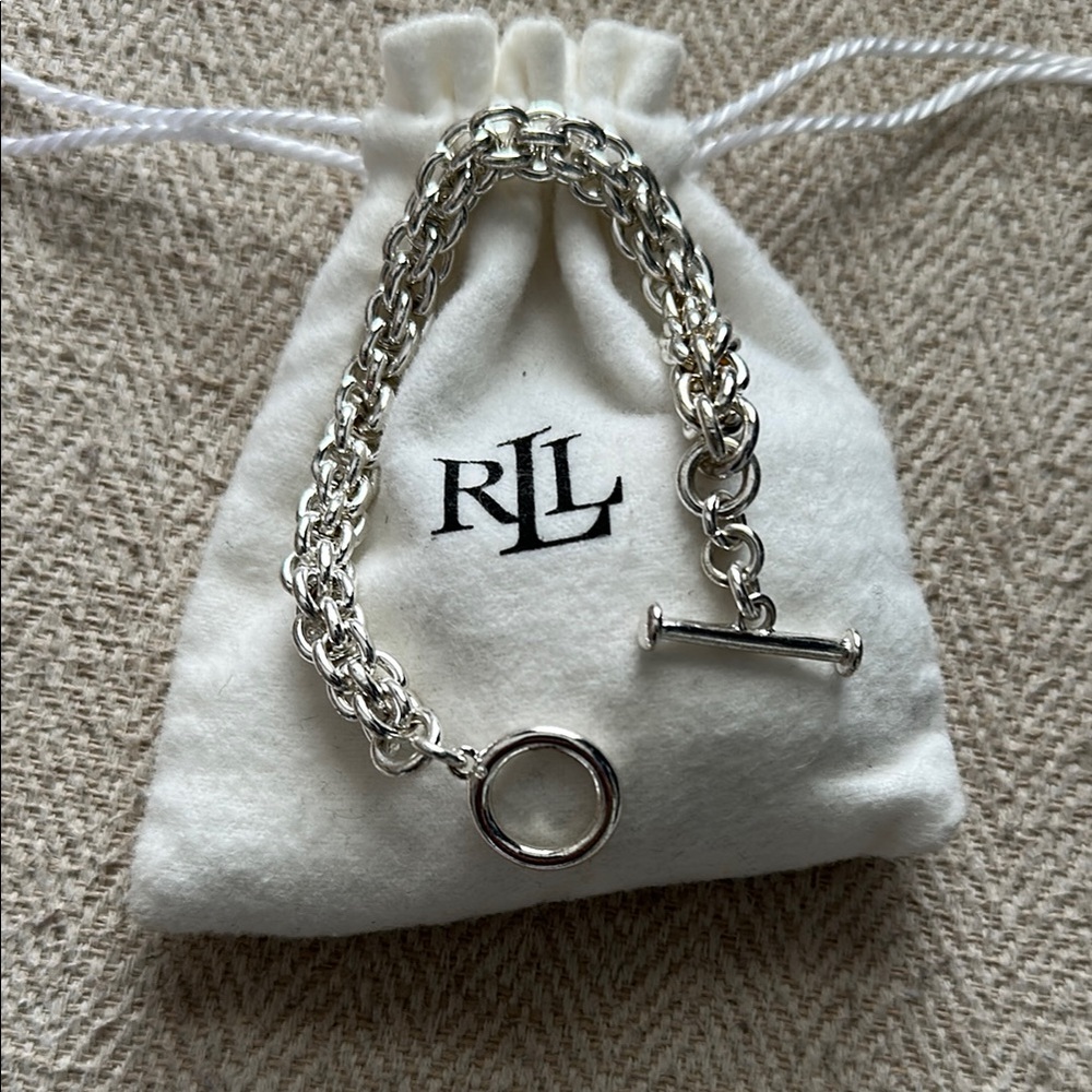 Ralph Lauren Chunky Silver Bracelet - Picture 2 of 3